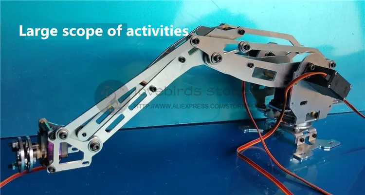 4 DOF алюминиевый Роботизированный рычаг с ЧПУ рама для Palletizing robot model asix arm