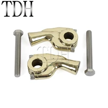 Латунный мотоцикл 2-5/" Руль Riser универсальный для 22 мм или 25 мм баров зажим Крепление для Harley Bobber Chopper Springer