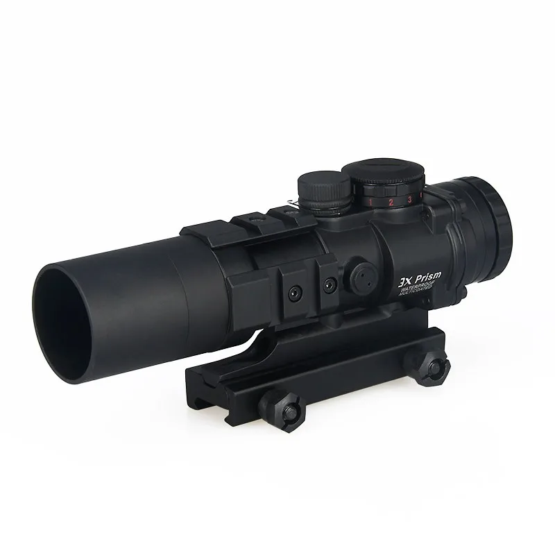 airsoft tactical optic rifle scope Burris AR-332 3x Prism Red Dot Sight with Ballistic CQ Reticle for hunting for shooting (3)