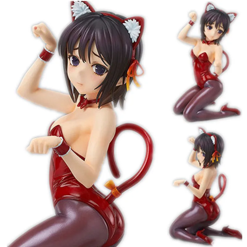 ФОТО Anime Figure Boku Wa Tomodachi Ga Sukunai PVC Action Figure Nekomusume Sexy CAT GIRL 16 cm Collection Model RETAIL BOX JK-0122