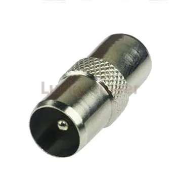 

5pcs Koaxial Adapter Koax Stecker Koax Stecker Antenne TV Metal Verbinder IEC Cabe