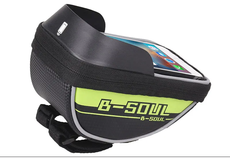 Discount 6 inch Waterproof Front Bicycle Phone Bag MTB Bike Cycling Touch Screen Phone Bag Bicycle Accessories 5
