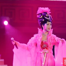 Вышивка лепестками Hanfu унисекс ли юганг крест-Пол Косплей Великолепная нежная вышивка сценический костюм для шоу с хвостом