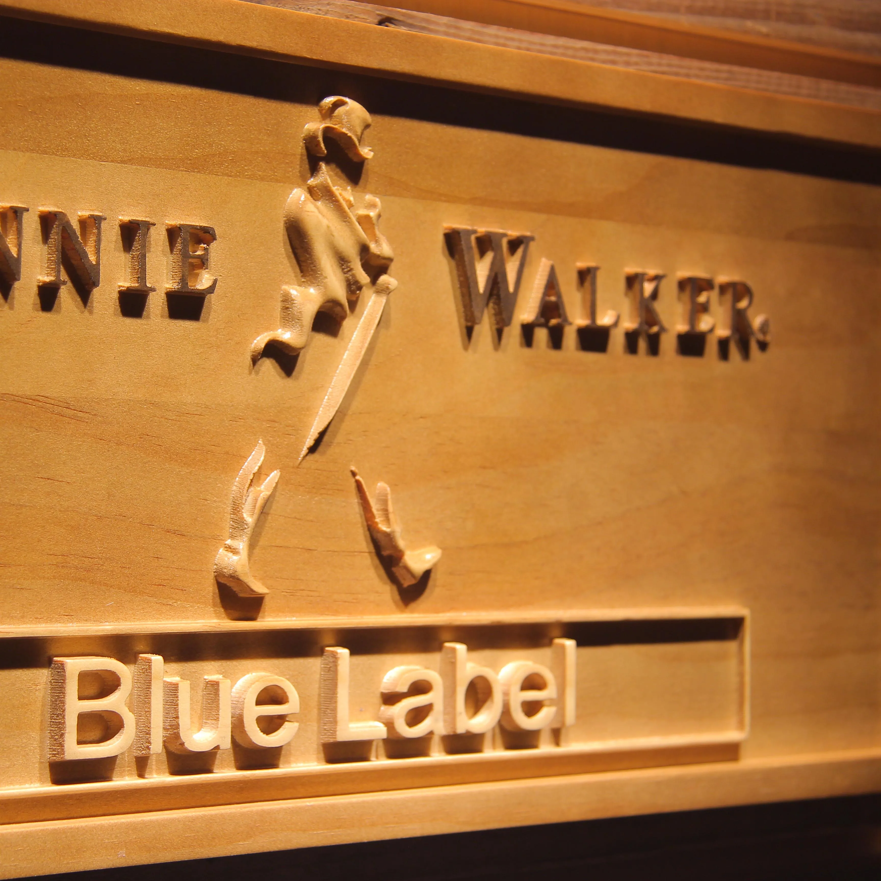 Деревянные 3d знаки Johnnie Walker с синей этикеткой|sign|sign woodsign bar |