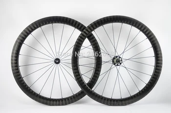 

Newest 700C 50mm Road bike matte twill 12K full carbon fibre bicycle wheelset clincher rim lightest 23 25mm width Free shipping