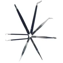 7 шт. в наборе антистатический ремонт из нержавеющей стали точные пинцеты прямые, изогнутые для ремонта мобильных телефонов Набор инструментов