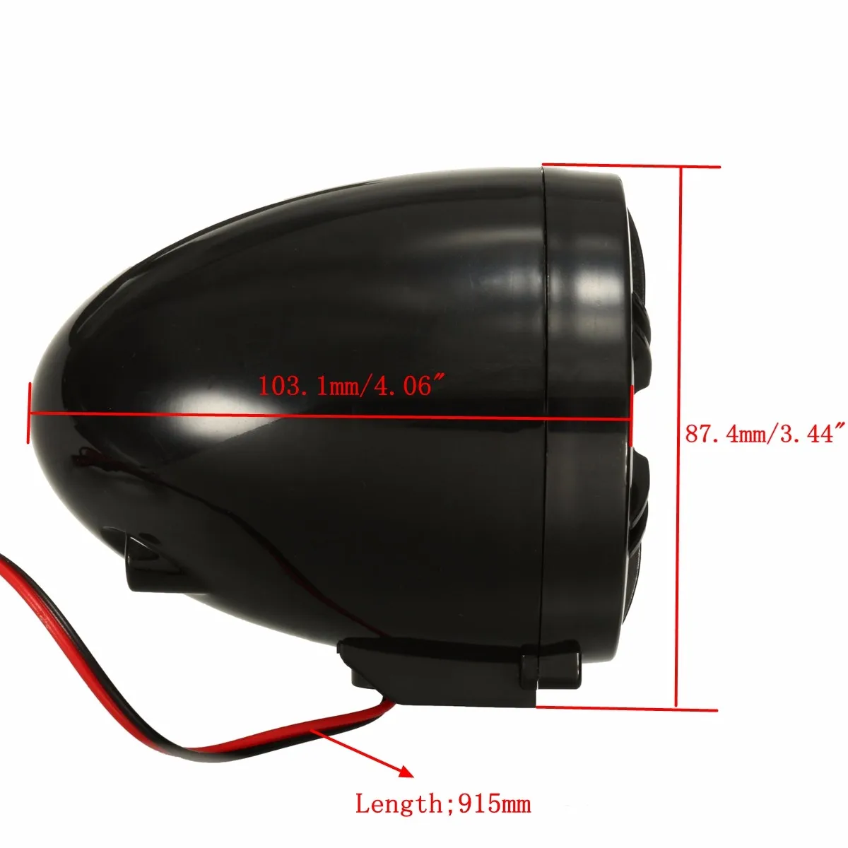  Mofaner Universal impermeable motocicleta ATV Audio Control remoto altavoz sistema de sonido SD USB