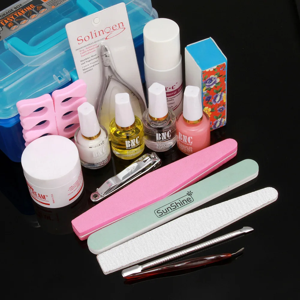 Nail Art Base Tool With Storage Box Nail Art Care Oil Durable Buffing