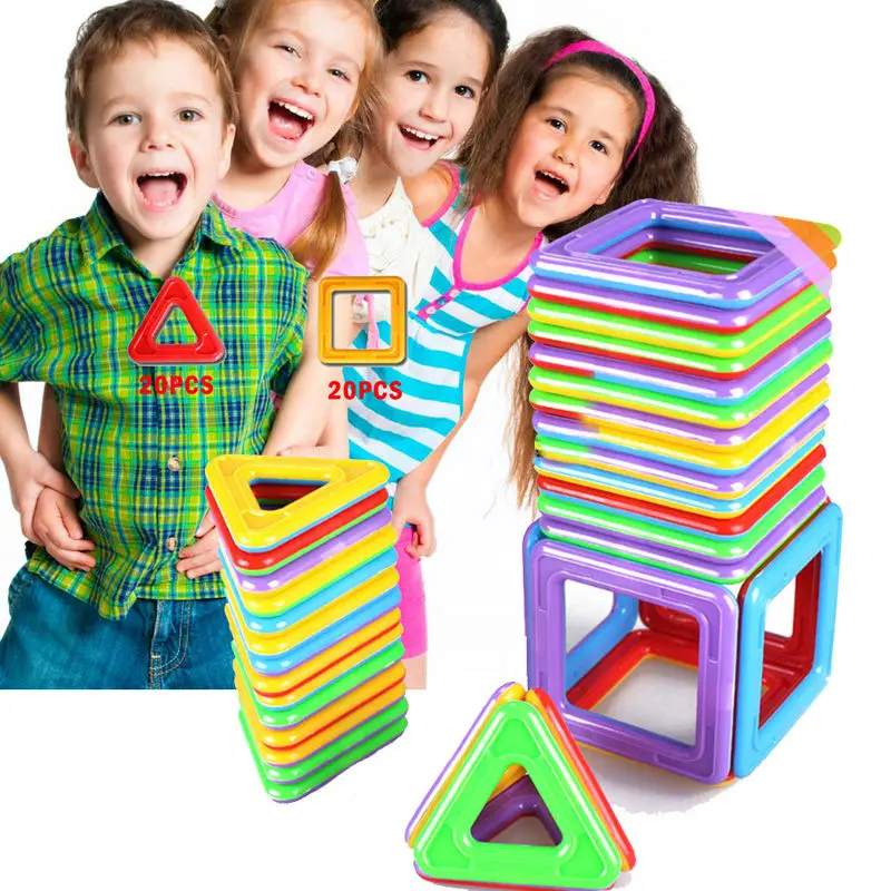 ФОТО Magnetic Toy 49 Construction Building Blocks Educational Toys Brick for kids as gift