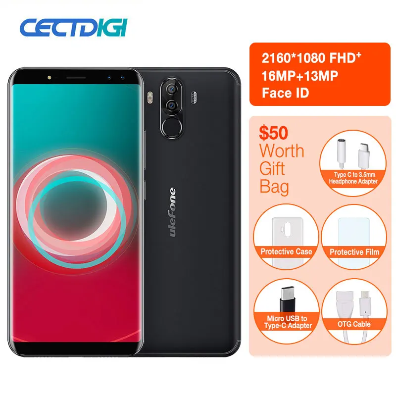 Ulefone Power 3s смартфон с 6 дюймовым дисплеем восьмиядерным процессором MTK6763 ОЗУ 4 Гб