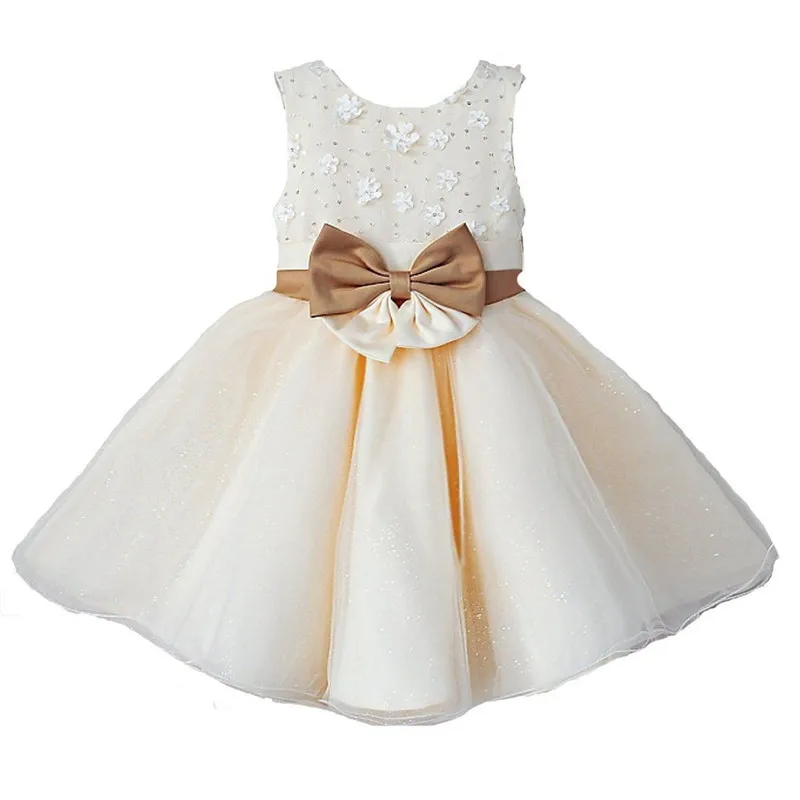 Платья с цветочным узором для девочек; модные детские платья подружки невесты с бантом и цветами; детская одежда; Лидер продаж