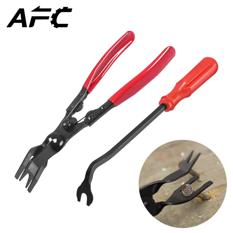 

Universal Car Rubber Fastener Clamp Tool Auto Bike Door Card Decoration Clip Removal Plier Mounting Tools Automotive Pliers Kit