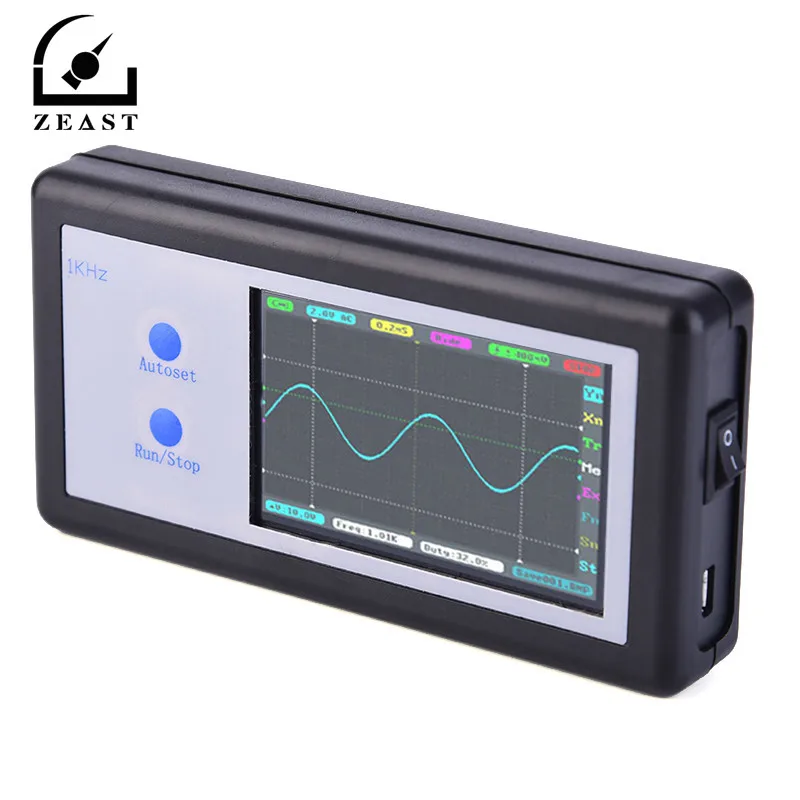 D602 200 кГц 2 канальный Портативный карманный мини осциллограф с ЖК дисплеем и