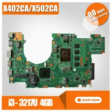 for ASUS X502CA X402CA REV2.1 8pcs video card Laptop Motherboard I3CPU mainboard 60NB0010-MB5058 100% test