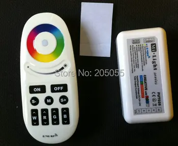 

2.4GHZ DC12V/24V 24A Auto-Sync Mi.Light RGBW led strip RF Controller synchronous+ Remote for RGB+WHITE Strip DIY Emitter FUT028