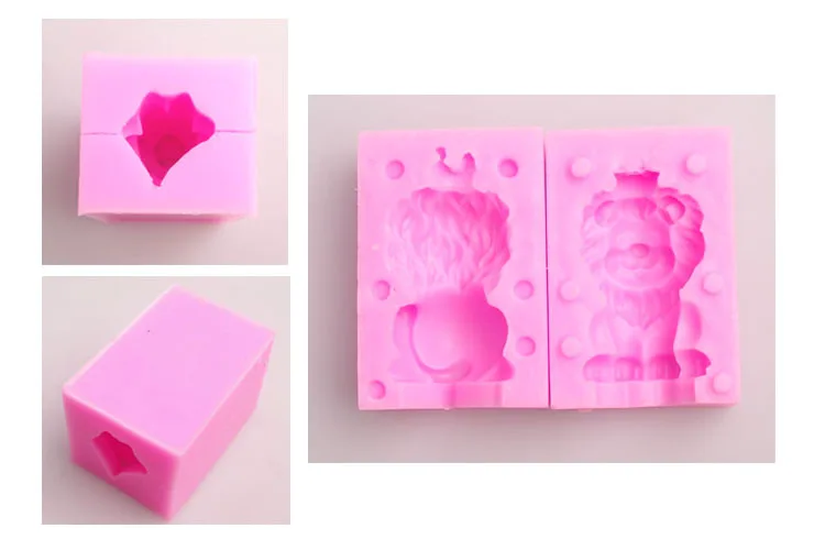 Luyou 3D властный Лев, силиконовая форма для помадки, форма для мыла, сахарная форма, форма для шоколада, для DIY, инструменты для украшения торта, FM1099
