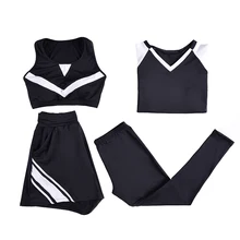 Для женщин Йога набор Леди Спортивная одежда черная футболка+ бюстгальтер+ шорты+ брюки Фитнес работает дышащий большой Размеры L-4XL спортивный костюм