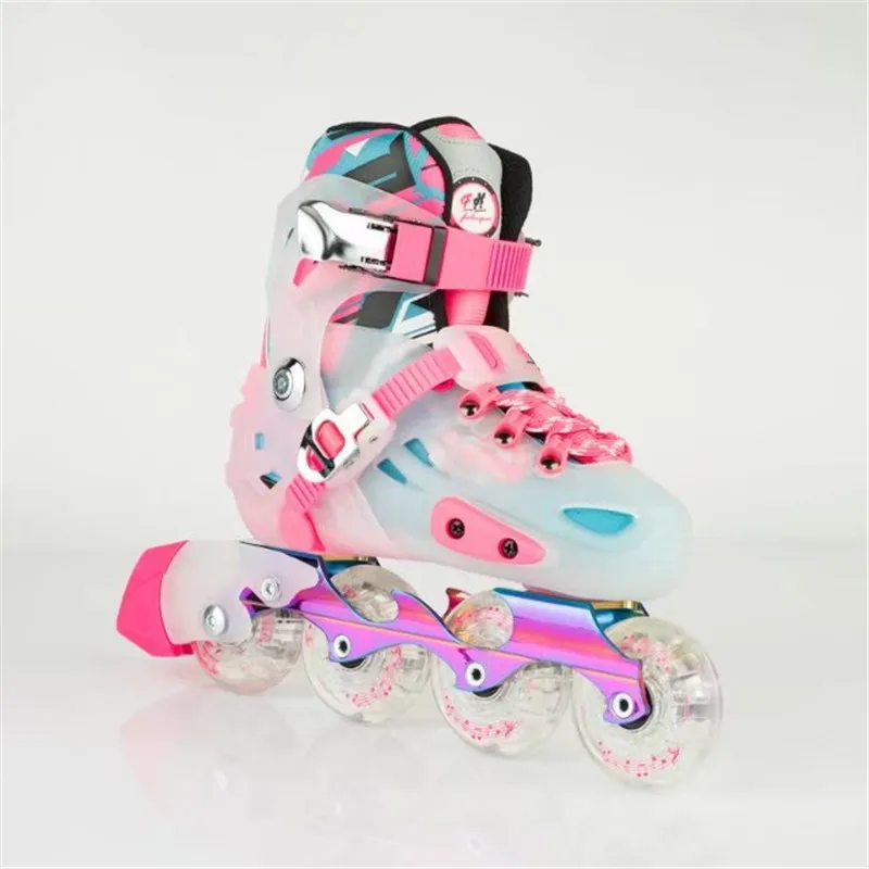 قسط اطفال حذاء رياضة مضمنة لعمر 8 إلى 15 سنة التزلج الأحذية في الهواء الطلق الأحذية الرياضية حجم S M جانب أوروبا 29 إلى 36