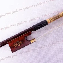 Новинка 4/4 Скрипка Лук получить качественная древесина лук струна золотой цвет цветок инкрустированный узор