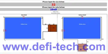 

DefiLabs XTM Series 12 points 32" Multi touch foil film Multi-touch foil side tail