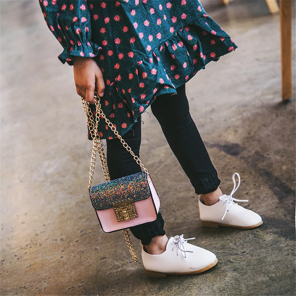Детская милая сумка с пайетками, сумка через плечо, популярная мини-сумка-мессенджер N21