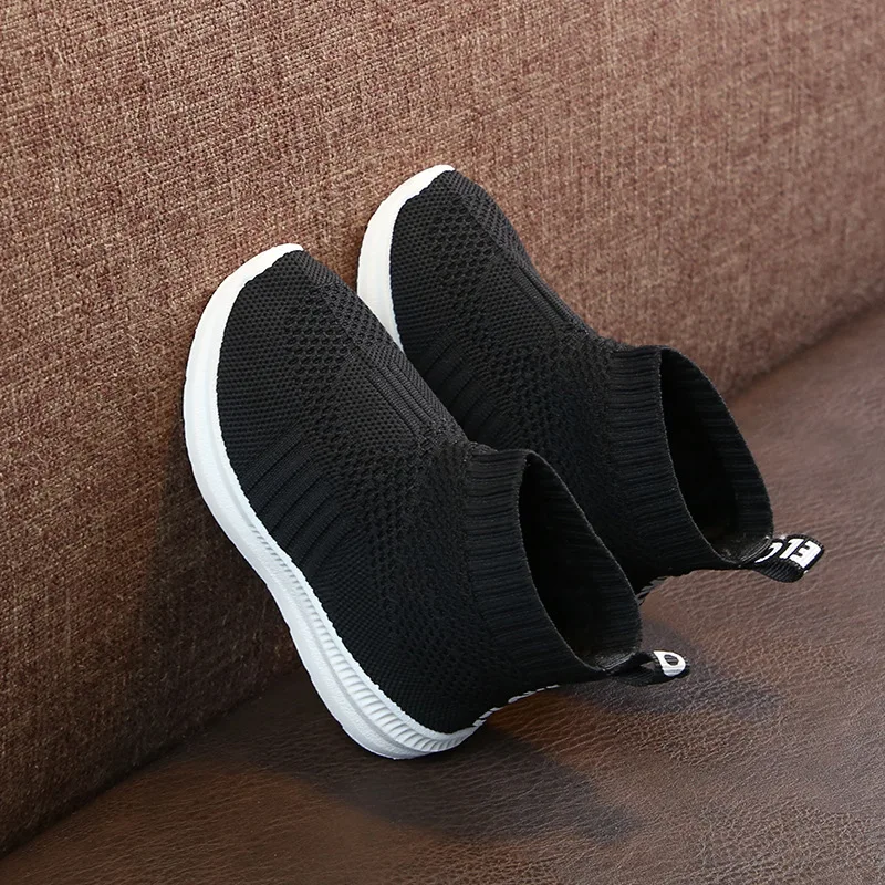 2018 Baby Girl Boy Snow Boots Children Winter Boots Warm Plush Kids Outdoor Boots High Quality Sports Knitted Socks Shoes