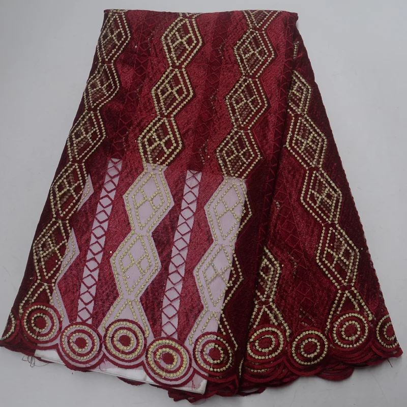 

8 colros (5yards/pc) wine color African French net lace fabric light tulle lace fabric with embroidery for party dress FLP025
