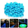 SOFPLATE 100 Stück Leuchtsteine Harzkiesel - Glow In Dark Aquarium Deko Für Garten & Blumentöpfe