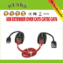 USB CAT5/CAT5E/6 папа к famale RJ45 кабель Ethernet удлинитель Lan кабель-удлинитель повторитель адаптер USB