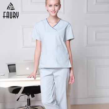 

Medical Uniforms Women's Clothing Scrubs Sets Nurse Uniform Hospital Dental Clinic Spa Beauty Salon Fashion Design Slim Fit