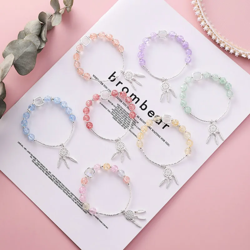 Hot Selling Dreamcatcher Beaded Bracelets Women Charm Bracelets Cute Sweet Jewellery Women Fashion Jewelry Bracelet Femme Gifts