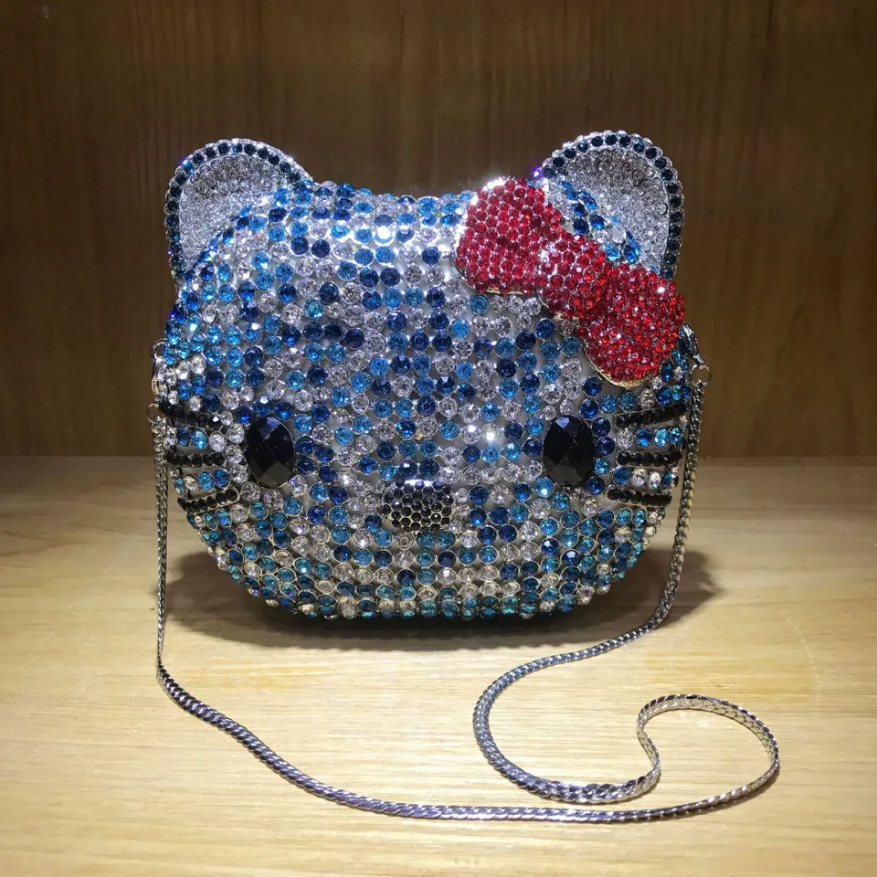 blue hello kitty purse
