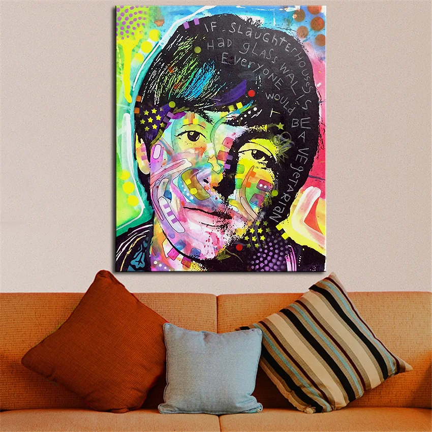

Large size Print Oil Painting Wall painting paul mccartney Pop art Decorative Wall Art Picture For Living Room paintng No Frame
