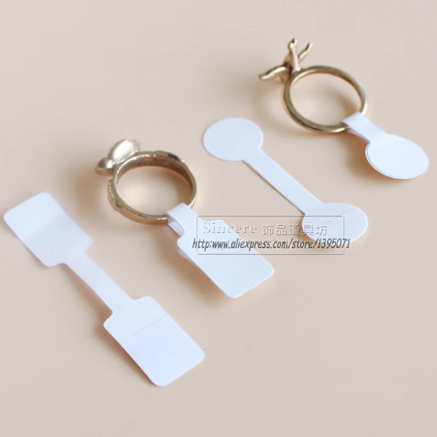

Hot Sale 100pcs Paper Ring Display Card Ring Packaging Card Jewelry Holder Organizer Card Showcase Price Tags