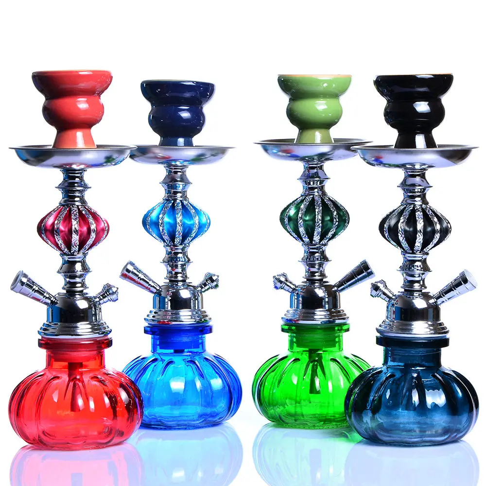 Natural blue red mini glass smoking pipe free shipping