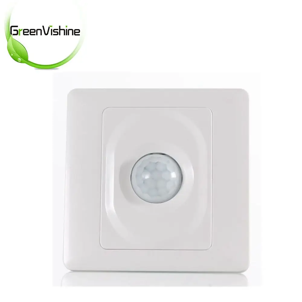 

AC 110V Or AC220V PIR Motion Sensor Switch Infrared Wall Mount For LED Light Lamp Control
