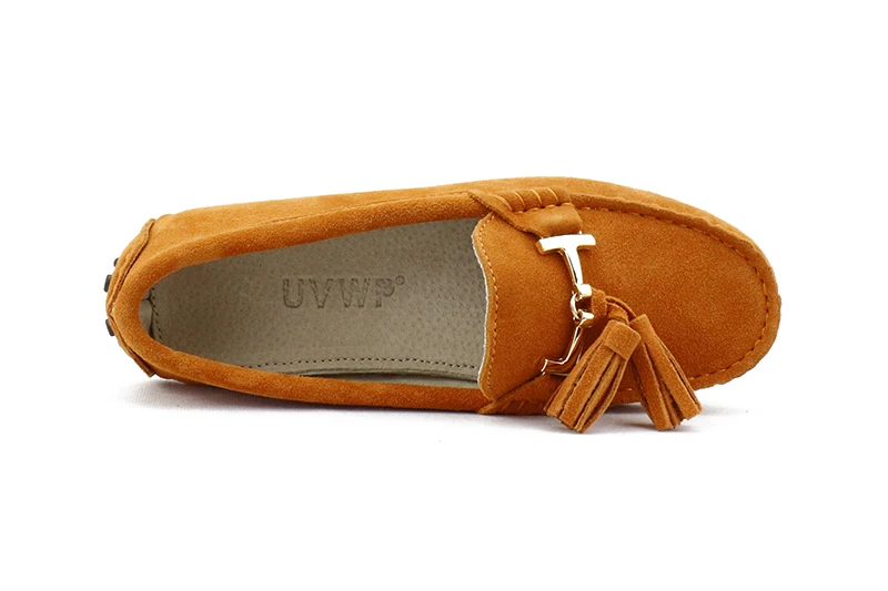 2022 100% Genuine leather Women flats New Brand Handmade Women Casual leather shoes Leather Moccasin Fashion Lady Driving Shoes