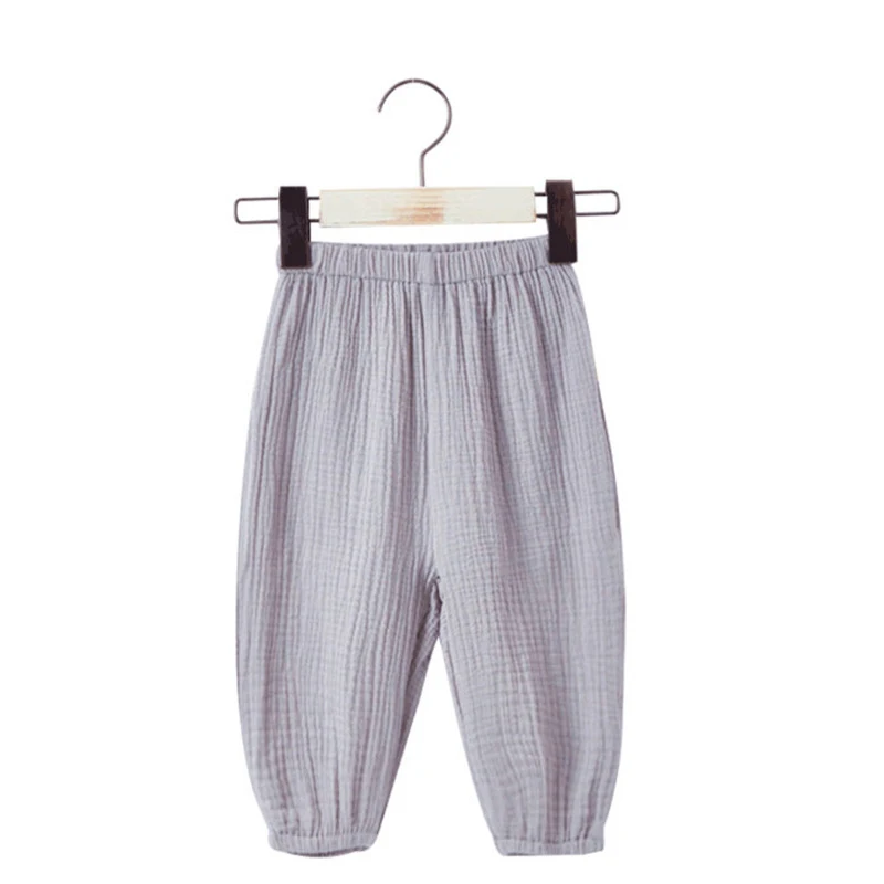 Детские комбинезоны для новорожденных, штанишки для малышей противомоскитная хлопковая газовая Одежда для новорожденных девочек летние комбинезоны-кимоно с поясом - Цвет: Gray
