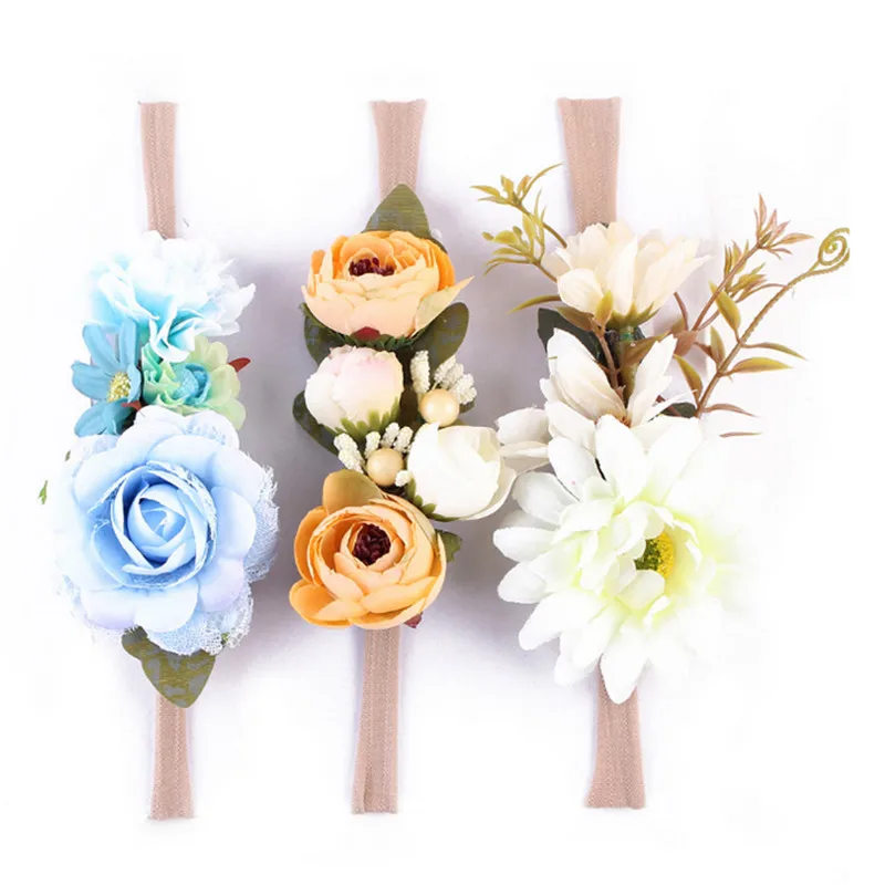 

3PCS Cute Kids Baby Girl Toddler Lace Flower Hair Headwear Headband Accessories