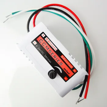 

10 piece DC 6-24V 3A PWM Motor Speed Controller Variable Speed regulator Switch w/ plastic shell Mini PMW Control Reversible