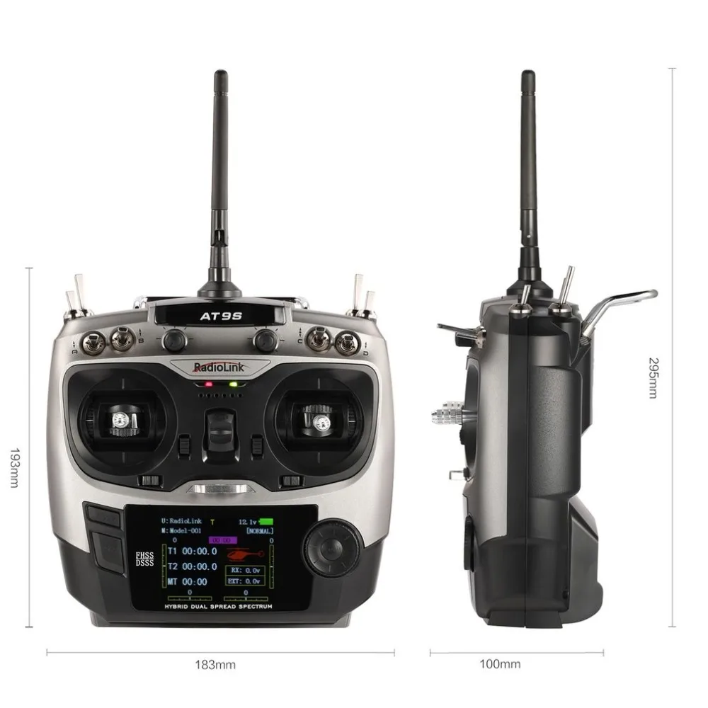 

Upgrade Radiolink AT9S R9DS Radio Remote Control System DSSS FHSS 2.4G 10CH Transmitter Receiver for RC Helicopter/RC BOAT