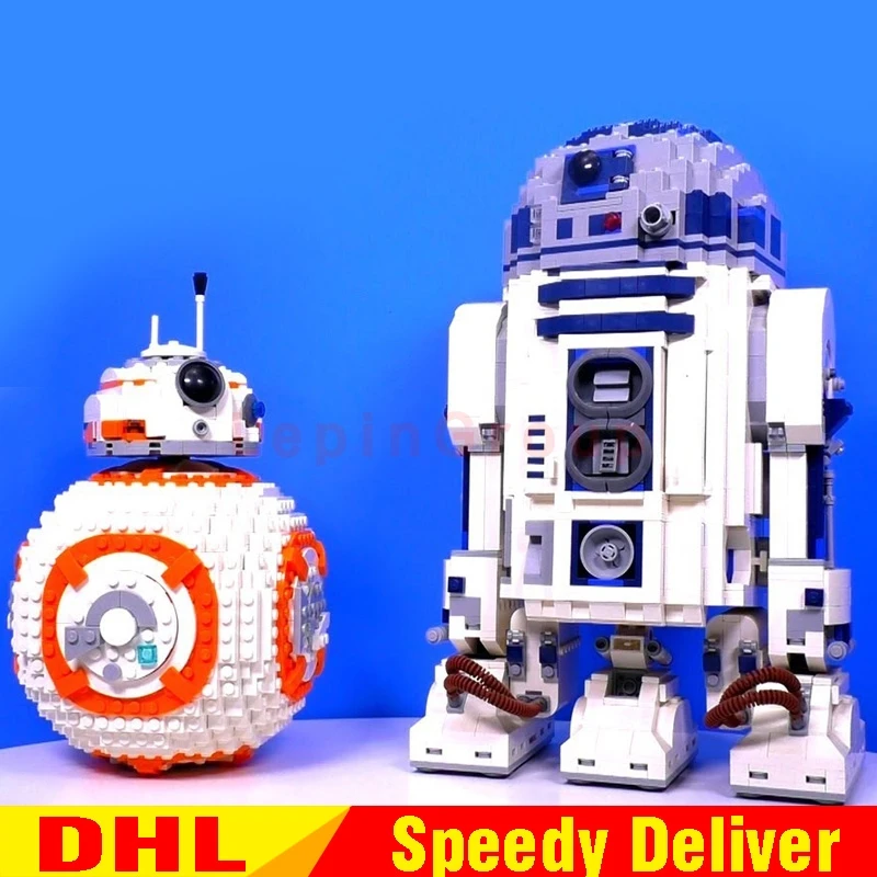 

LP 05043 R2-D2 Robot LP 05128 The B Double B 8 Robot Set Building Blocks Bricks LPings Toys Clone 10225 75187