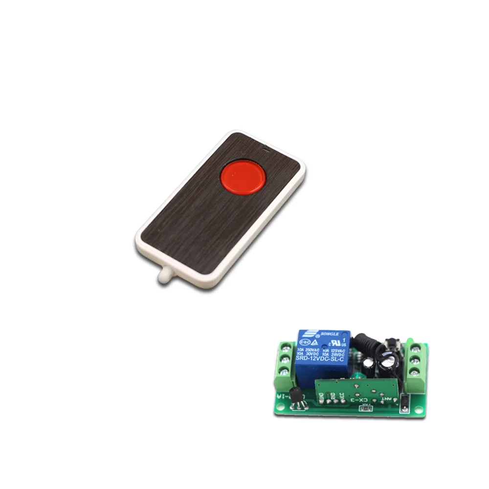 

New DC9V 12V 24V RF Switching Transmitter& Receiver Wireless Remote Control Switch System Manual Button Limit Switch 315/433mhz
