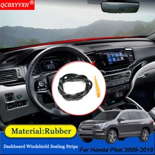 Автомобиль-Стайлинг резиновые анти-звуконепроницаемые не пропускающие шума пыле приборной панели автомобиля уплотнительные полосы аксессуары для Honda Pilot 2009