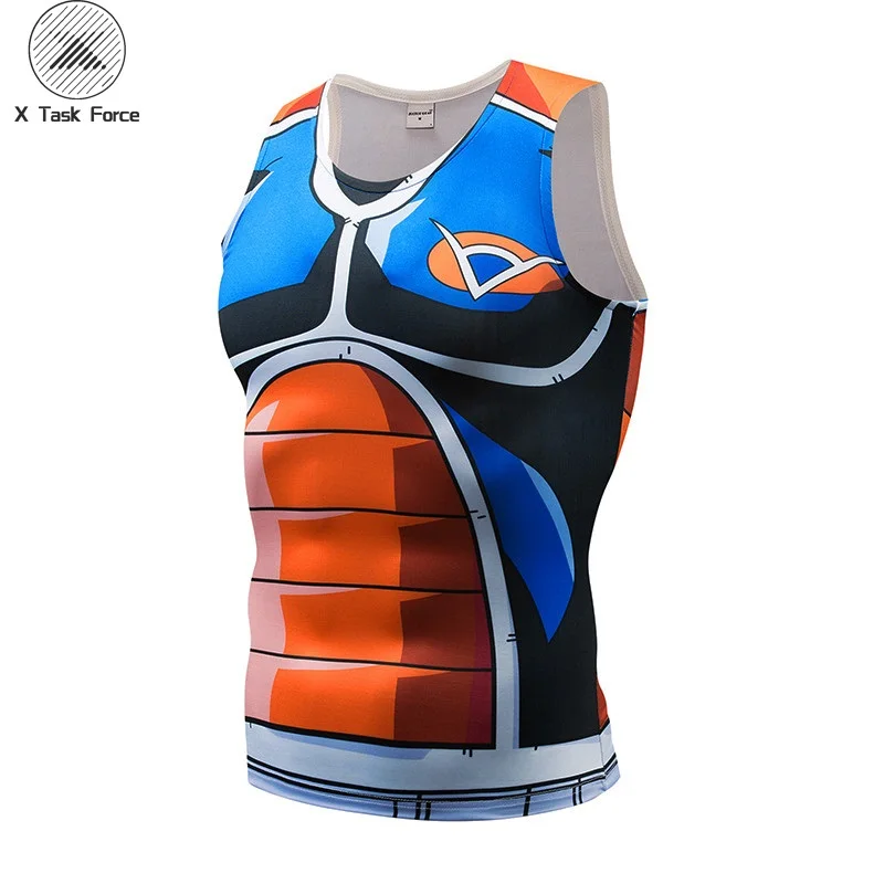 Игрушечная цистерна, топы для мужчин, аниме, жилет, Жемчуг дракона, жилет, майка, топы, жилет для фитнеса, бодибилдинга, плотная уличная X Task Force
