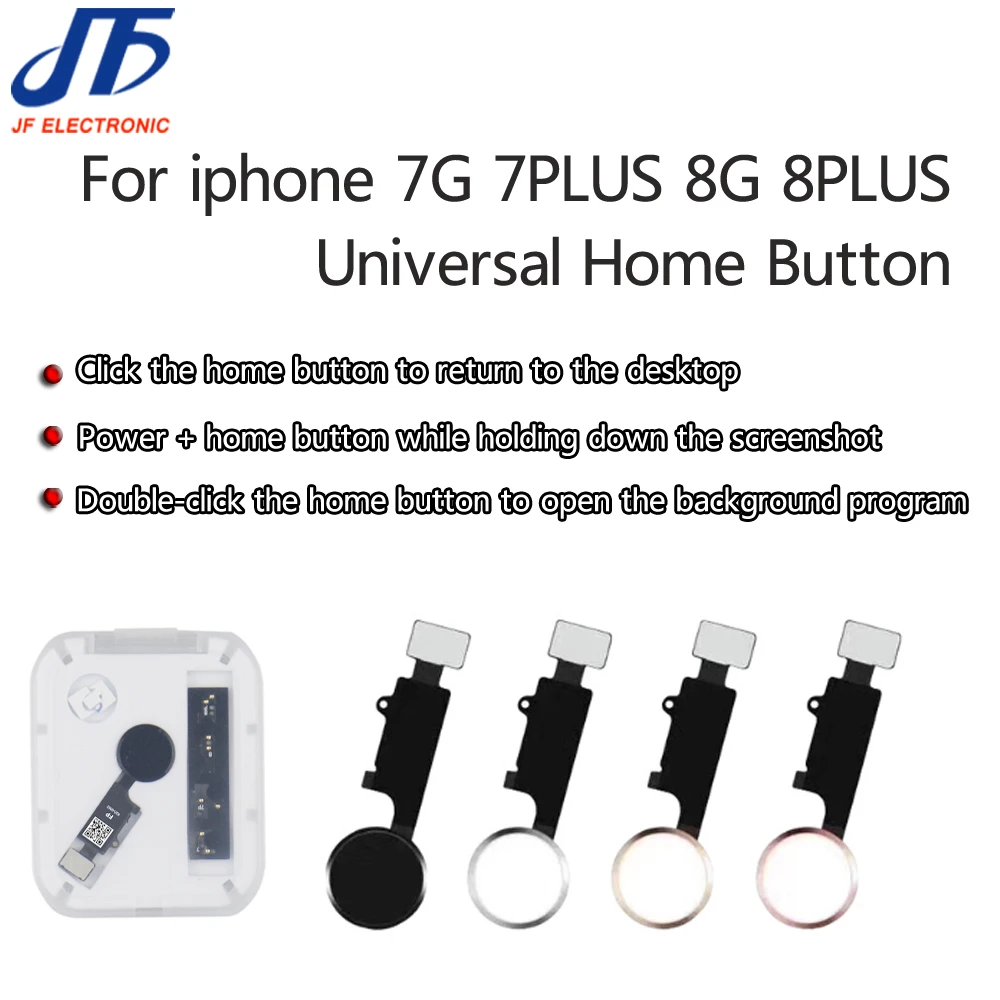 10pcs Universal Home Button Flex Cable for iPhone 7 8 Plus Menu Keypad  Return On Off Fuction Solution|Mobile Phone Flex Cables| - AliExpress