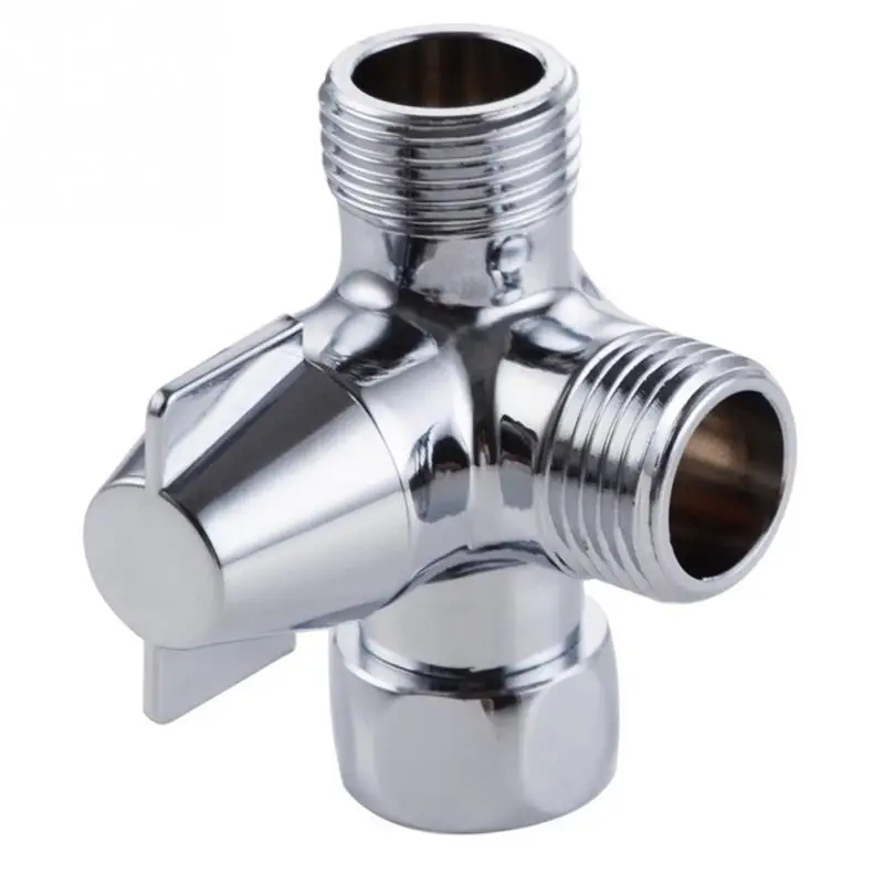 

Polished Chrome adapter 3 Ways Valve For Diverter Bath Toilet Bidet Sprayer Shower Head Bathroom Accessories