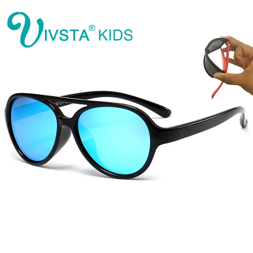 

IVSTA 943 Pilot kids sunglasses Sport children boy sunglasses 2016 Aviator flexible sun glasses UV400 Polarized lenses HD