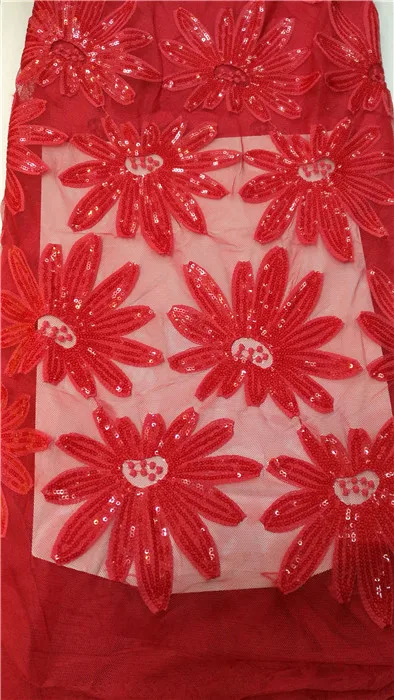 

Amazing party French net lace fabric with sequins flower embroidery African mesh material for dress NN14 (5yards/lot)