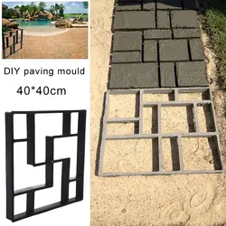 Прочный Цемент плесень черный 40*40 каменная подъездная форма тротуар